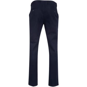 Men's Boston Chino Pants in navy, featuring a classic design with rear and side pockets, and a logo detail.