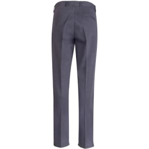 Ladies' Boston Chino Pants in grey, featuring a classic cut and a logo on the back pocket.