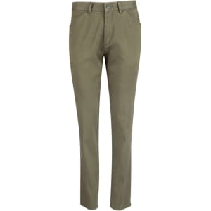 Ladies' Boston Chino Pants in olive green, featuring a streamlined fit and pockets. Includes a logo on the waistband.