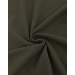 A textured fabric in a rich olive green colour, showcasing a smooth, pique weave pattern.