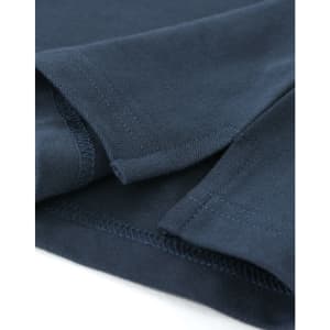 A navy cotton stretch polo shirt with detailed stitching and a subtle logo.