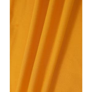 A close-up of fabric featuring a vibrant shade of yellow, showcasing the texture of the material.