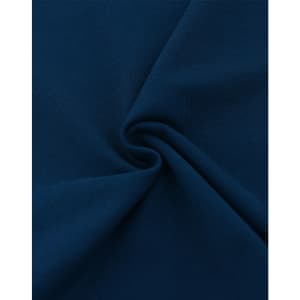 A close-up view of dark navy ultrafine cotton pique fabric with a smooth texture and slight stretch.