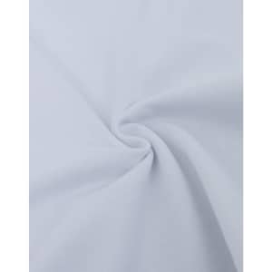 A close-up view of soft, ultrafine cotton pique fabric in white, showcasing its texture and weave.