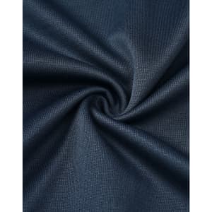 A close-up of navy fabric, featuring a smooth, textured surface with a subtle sheen.