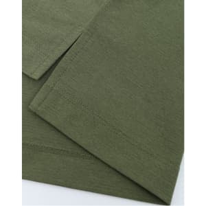 An olive green men's polo made from high-performance graphene fabric, featuring smooth seams and a modern design.