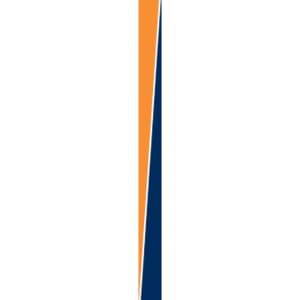 A three-in-one safety jacket featuring bright orange and navy blue colours, with reflective 3M tape and a logo.