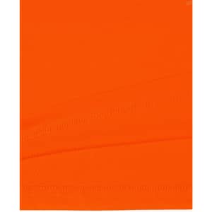 An orange bamboo charcoal vented short-sleeve polo shirt with a textured fabric. It features a logo.
