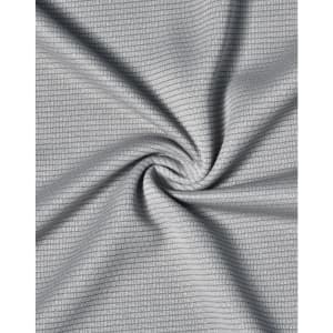 A lightweight, grey performance fabric with a textured grid pattern, ideal for T-shirt designs.
