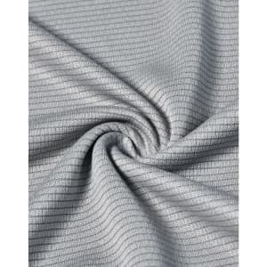 A lightweight grey fabric with a textured pattern, ideal for performance clothing.