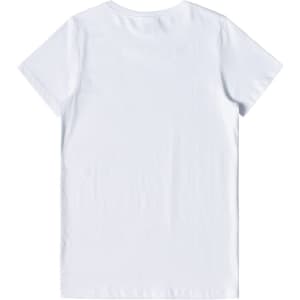 A plain white Ladies' Premium Cotton Tee, featuring a simple design and short sleeves. It has a branding logo on the back.