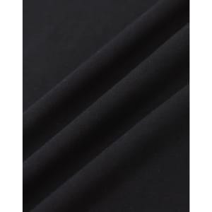 A close-up of a black premium cotton fabric, showcasing its smooth texture and soft feel.