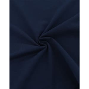 A navy blue premium cotton long sleeve T-shirt featuring a smooth fabric texture and a central twist design.