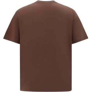 A unisex heavy cotton oversized tee in a rich brown colour, featuring a simple design with no visible logos.