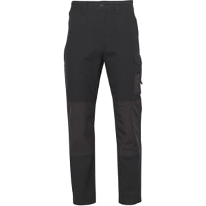 Heavy Duck Weave Dura-Wear Work Pant in black, featuring cargo pockets and reinforced panels. Suitable for workwear.