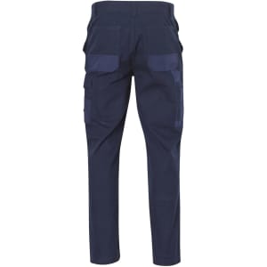 Heavy Duck Weave Dura-Wear Work Pants in navy with multiple pockets and a logo on the rear.