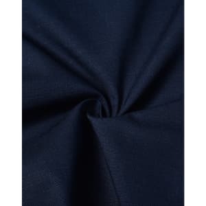 A fabric swatch of navy Rip-Stop Poly/Cotton stretch material, showcasing its texture and weave.