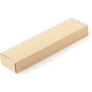 A plain brown cardboard box, rectangular in shape, with a smooth surface and no visible markings.