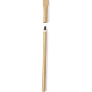 A grey-lead pencil with a natural wood finish, featuring a tapered end and an unsharpened tip.