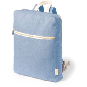 A blue Nidoran backpack with a front pocket and adjustable straps. It features branding on the side.