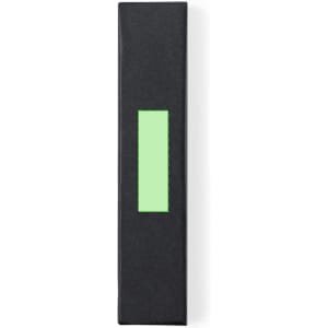 A black box with a green label, designed for packaging the Holwick Eternal Pencil Pen.