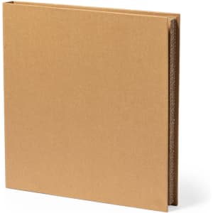 A brown kraft photo album with a simple, textured spine. It features a plain exterior, ideal for personalisation.