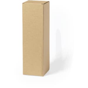 A tall, rectangular kraft cardboard gift box with a simple design. It features a natural brown colour and has no visible branding.