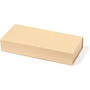 A plain brown kraft box with a rectangular shape and an open front, suitable for packaging.