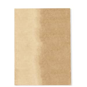 A kraft paper bag in a natural brown colour with a smooth texture; features a logo.