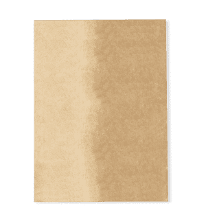 A brown paper bag with a smooth texture and a simple design. It features a branding logo on one side.