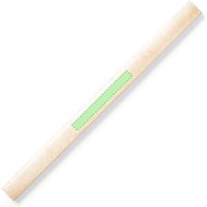 A grey-lead pencil with a wooden body and a green accent highlighting the centre.