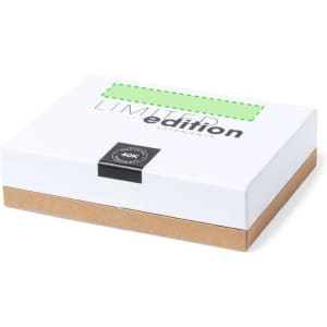 A white and brown box with a logo, labelled "Limited Edition Experience," containing the Zerquen Wine Set.