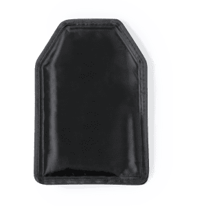 A drink bottle cooler in black, featuring a sleek design with a logo. Ideal for keeping beverages chilled.