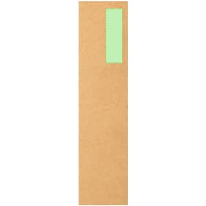 A brown cardboard packaging with a green label area at the top. Suitable for containing writing instruments.