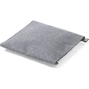 A grey thermal snacks holder, featuring a simple design with a logo, suitable for transporting food.