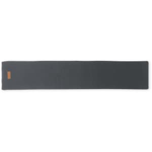 A dark grey Kinar Scarf, featuring a simple design and a small logo.