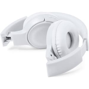 A pair of white Pendil headphones, designed with a foldable structure for convenience, featuring soft ear cushions.