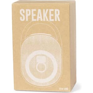 A box for the Walen Speaker, featuring a minimalist design in brown with an illustration of the speaker.