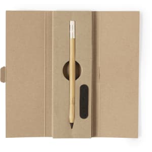 A grey-lead pencil in a cardboard packaging, featuring a hole for display and a textured grip area.