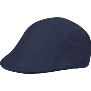 A navy blue cap featuring a streamlined design and a logo. Ideal for casual or outdoor wear.