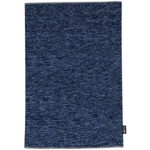 A Duvan neck warmer in a dark blue knit fabric, featuring a simple design and a small logo tag.