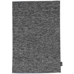 A grey Duvan Neck Warmer with a textured pattern and a branding label on the side.