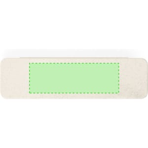 A rectangular, off-white writing surface with a green bordered area. The product features a simple design with no text.