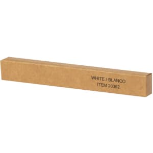 A brown rectangular box containing a white toothbrush, featuring a logo.