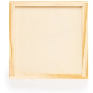 A blank wooden frame with a natural finish, suitable for artwork or craft projects.