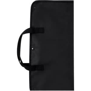 A black barbecue set case featuring handles and a secure closure, designed for easy transport and storage.