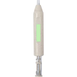 A multitool with a light green section and multiple metal implements, featuring a sleek, pale grey handle.