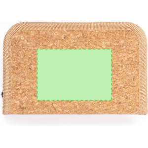 A tool set in a cork case, featuring a green panel, with a branding logo on the front.