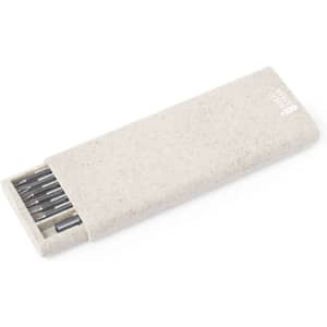 A light grey tool set in a compact case with multiple tools visible inside. The case features a logo.