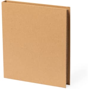A brown cardboard book cover with a simple, unadorned design. It has a plain finish and is bound on one side.
